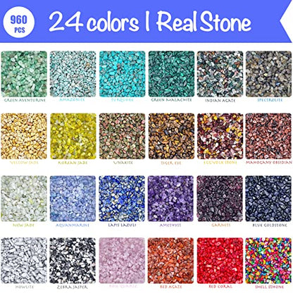 ygorios Jewelry Making Kit for Adults - 1760 PC Crystal Beads, 800 PC Jewelry Findings, DIY Bracelet, Earring
