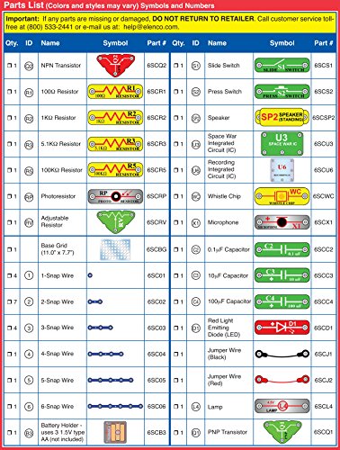 SNAP CIRCUITS 203 STEM Electronics Kit, 200+ Projects, Ages 8+