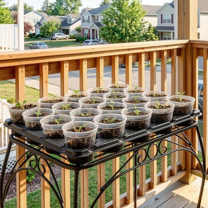 homenote 10 Pack 20 Cell Seed Starter Trays Compatible with 3 Inch Pots - size: 3 Inch, style: 10 Pack Seed Starter Tray