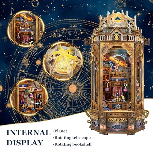 3D Wooden Puzzle for Adult DIY Dollhouse Kit Model Lantern Set - color: The Lantern of Gaiaxy