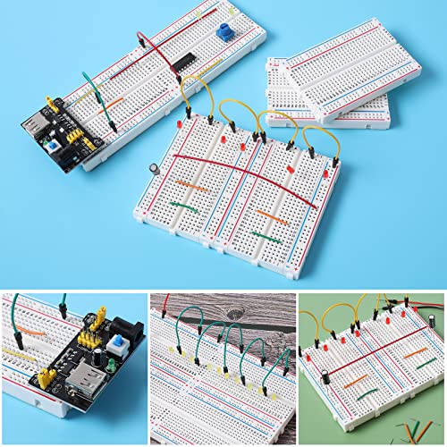 breadboard Set Prototype Board 2Pcs 400 Point and 2Pcs 830 Point Solderless Board Kit - size: 2x830+2x400