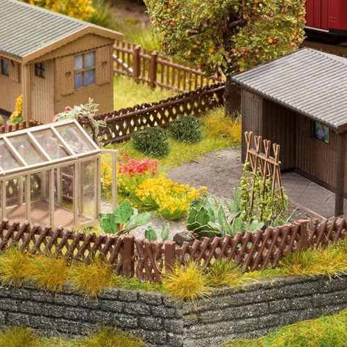 Warmtree 126 Pcs Static Grass Tufts, Diorama Supplies for Scene Accessories - color: Green,dry Yellow