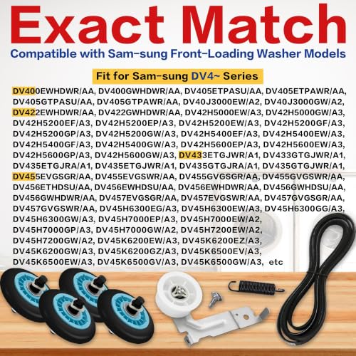 DV42H5200EP/A3 DV42H5200EW/A3 Dryer Roller Belt Kit Fit For Sam-sung