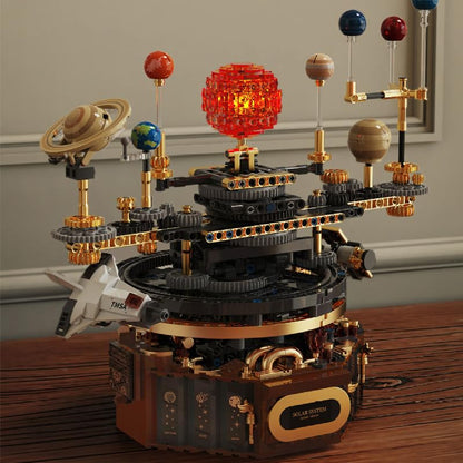 Electric Solar System -Building Blocks,1098 PCS STEM Space Model for Adults - color: Solar System