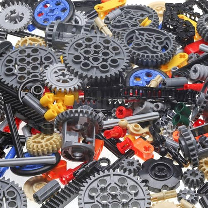 270pcs Technic-Parts Wheels-Axles-Chain-Gears-Tire-Link,Random Color pieces