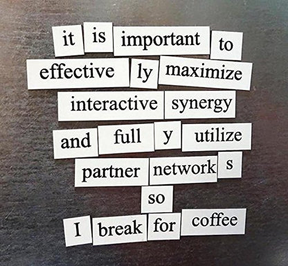 Magnetic Poetry - Office Kit - Words for Refrigerator - Write Poems and Letters on the Fridge - Made in the USA - style: Office Kit
