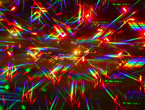 Rainbow Symphony Diffraction Grating Glasses, Linear, 13,500 Line/Inch, Double Axis, Made in USA, Package of 100 - color: White, size: 100