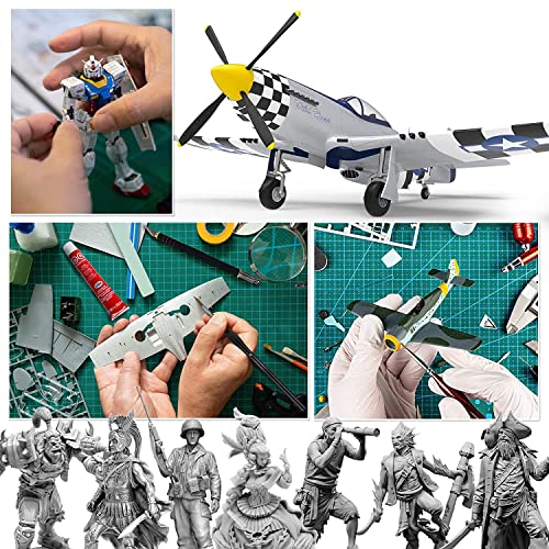 Testors Model Paint and Pixiss Model Accessory Kit - 10 Rich Enamel Paints - Fast Drying - Adheres to Plastic, Paper, Metal - Includes Essential Tools for Gundam, Model Cars, DnD Miniatures