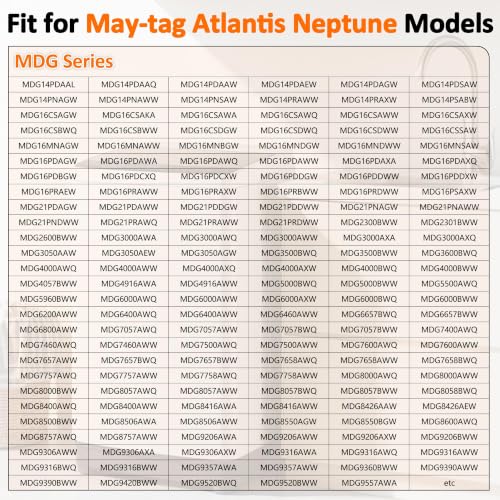 303373K Dryer Roller repair Kit Fit for May-tag Atlantis Neptune Dryer Parts MDE7600AYW MDE9206AYW MDG4000BWW MDG5500AWW MDE4000AYW MDE6400AYW MDE5500AYW MDE7400AYW MDE3000AWW MDE2500AYW MDE3000AYW
