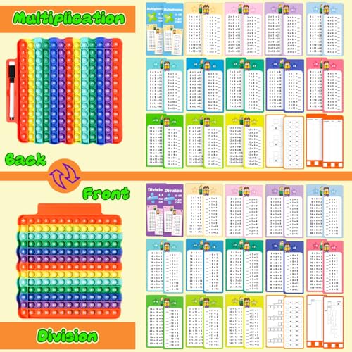 Multiplication Flash Cards + Division Flash Cards + Math Board - color: C+c+p