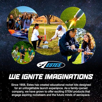 Estes 0810 220 Swift Rocket-Building Kit, Intermediate Flying-Rocket-Model Kit for Ages 10+
