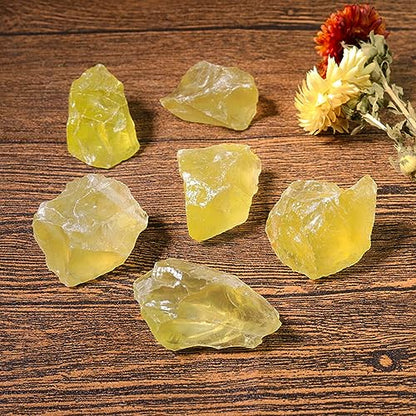 Zenkeeper 1Lb Authentic Raw Citrine Crystal Stone Rough Gemstones Fountain Rocks for Tumbling, Cabbing, Polishing, Wire Wrapping, Wicca & Reiki Crystal Healing - color: Citrine Crystal