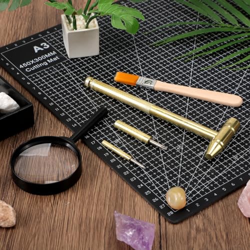 Garneck Archaeological Excavation Toy Set 7 pcs Kids Fossil Dig Kit Tools Metal Dinosaur Digging Tools Paleontologist Tool Kit for Pretend Play