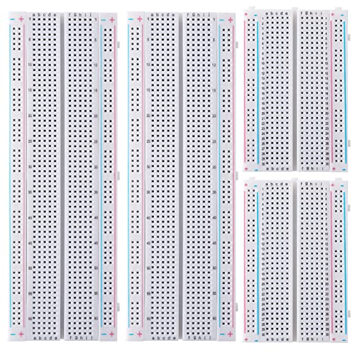 Breadboard Jumper Wire Kit:2×830&400 Breadboards,130 Flexible+280 Jumpers,1 Tweezer for Arduino Raspberry Pi - style: 2PACK