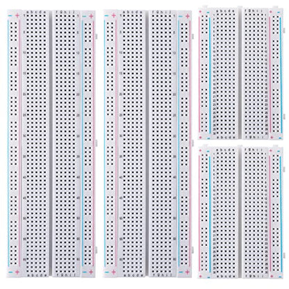 Breadboard Jumper Wire Kit:2×830&400 Breadboards,130 Flexible+280 Jumpers,1 Tweezer for Arduino Raspberry Pi - style: 2PACK