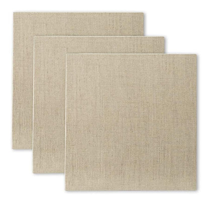Senso Clear Primed Linen Panels - 12x12-3 Pack of Panels for Painting Oils, Acrylics, Pastels and More - size: 12x12"
