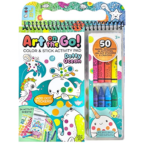 Bright Stripes Art on the Go Going Dotty Ocean Theme Travel Kit, Ages 3+ - color: Going Dotty Ocean