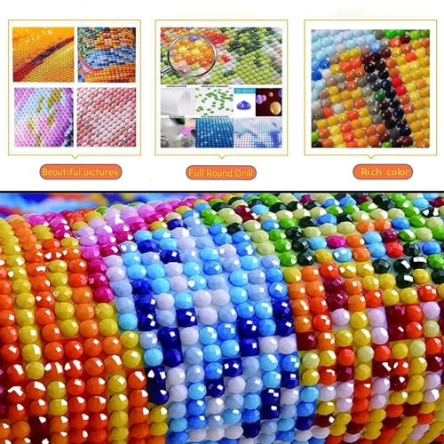 Flower Heart Diamond Painting Kits for Adults, Butterfly Diamond Art - color: KM1264-1