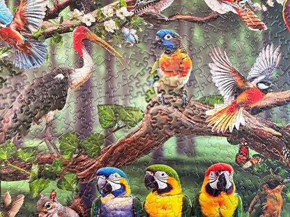 1000 Piece Jigsaw Puzzle for Adults, Colorful Birds Puzzle - color: Woodland Chorus