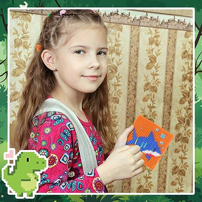 Pllieay 10-in-1 Cross Stitch Beginner Kit for Kids, Embroidery Kit - size: Animals