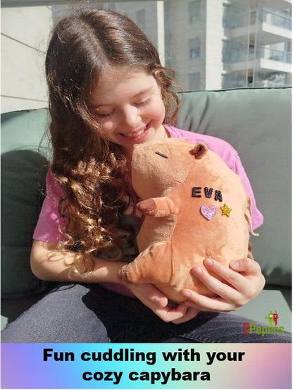 DIY Capybara Toy Plushie Craft Kit, No-Sew Stuffed Animal Kids Art Age 3-8 - style: CAPYBARA