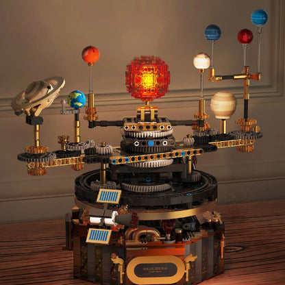 Electric Solar System -Building Blocks,1098 PCS STEM Space Model for Adults - color: Solar System