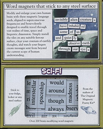 Magnetic Poetry - Sci-Fi Kit - Words for Refrigerator - Write Poems and Letters on the Fridge - Made in the USA - style: Sci-Fi