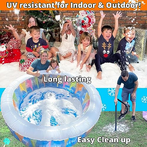 PARTY GOAT Bulk Fake Snow Powder, 200 Gal Instant Snow for Big Events, 33lb - size: 200 Gallons