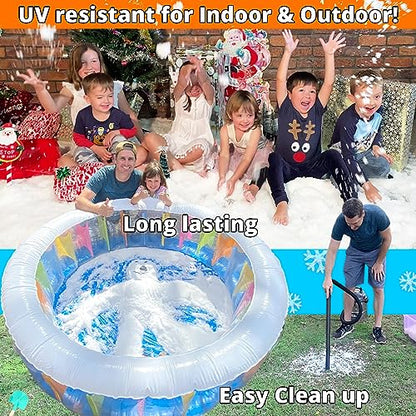 PARTY GOAT Bulk Fake Snow Powder, 200 Gal Instant Snow for Big Events, 33lb - size: 200 Gallons