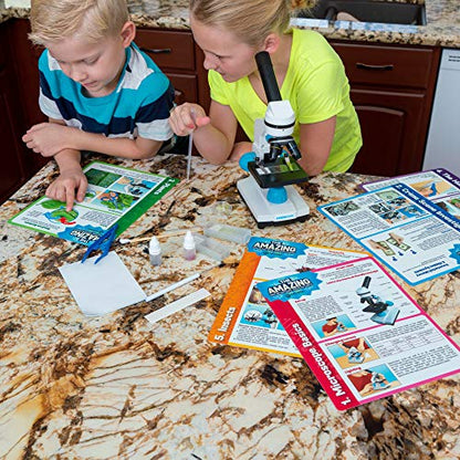 Omano Juniorscope Microscope for Kids – Microscope Kit for Kids 8+ for Science Microscope Experiments – Kids Microscope Kit that Encourage STEM Exploration – Beginner Microscope for Kids 8+