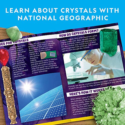 National Geographic Jumbo Glow-in-the-Dark Crystal Growing Kit for Kids - style: 1 Giant Glowing Crystal