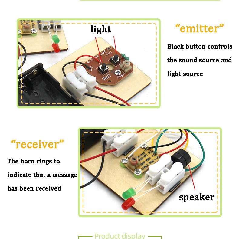 Kits, Learn Morse Code, a Telegraph Kit Machine, Electric Circuit Experiment, Morse Code Machine, Morse Code Transmitter, Morse Code Kit