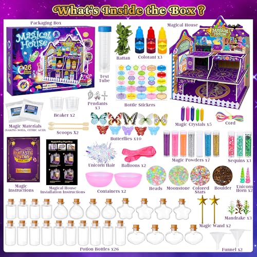 Fairy Magic Potions Kit for Kids with Magical House, Potions Craft Age 6-10