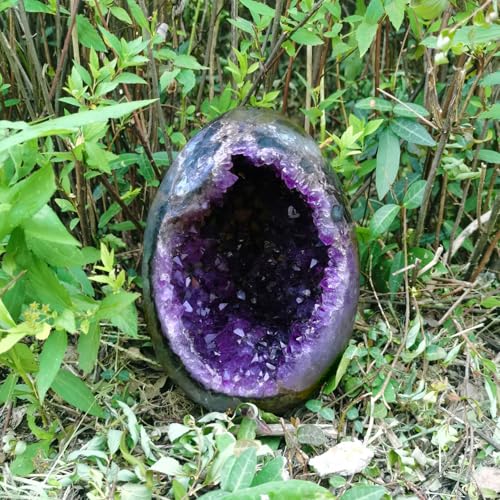 Amethyst Crystal Rock Qurartz Geode Cluster Natural Raw Amethyst Stone Real Healing Crystals 3.5-4LB - size: 3.5-4 Pound(4.5-5 Inch)