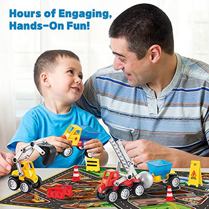 Mobius Magnetic Vehicle Building Set, 72 Pieces, STEM Toy, Ages 3+