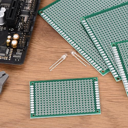 MECCANIXITY 12pcs Single Sided PCB Boards FR-4 Fiberglass Board 1.97"x1.97" - size: 1.97" x 1.97"