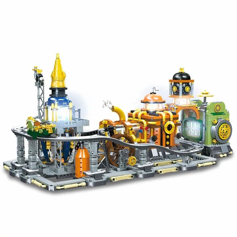 Steampunk Moon Base Building Blocks, Space Series 2842pcs for Adult - color: Steampunk Moon