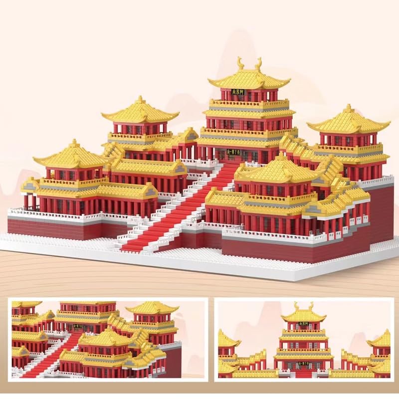 Chinese Architecture Micro Building Bricks Model Kit for Adults