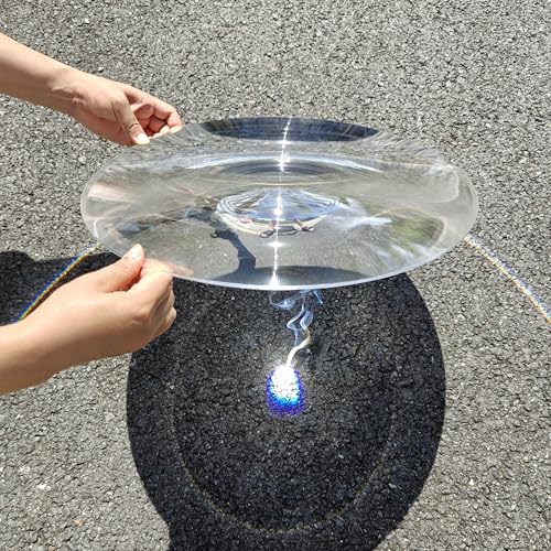 Six Seasons 2-Pack Large Fresnel Lens, 300mm(11.81"), 200mm(7.87") Focal Length PMMA for Senior Magnifying, Solar Heating & Optical Science Kits - size: Focal length 200mm