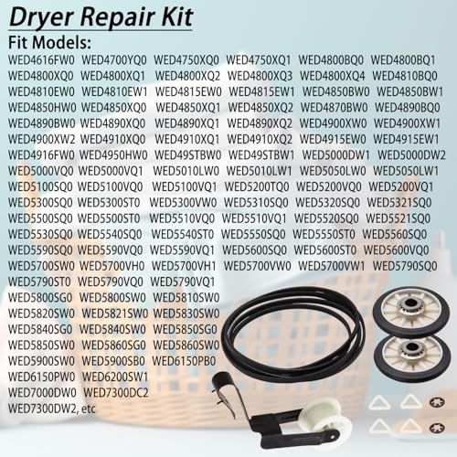 WED4616FW0 WED4800XQ1 WED4800BQ1 WED4800XQ0 Dryer Repair Kit for Whirlpool