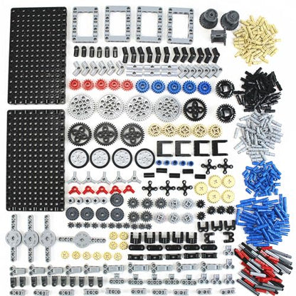 510 Pcs Technical Block Technical Parts Pieces Sets Liftarm Beams Bricks Bulk Axles Pins Panels Frame Beams Connectors MOC Buildings Compatible with Major Brands Toys for Boys Adults - style: MA520