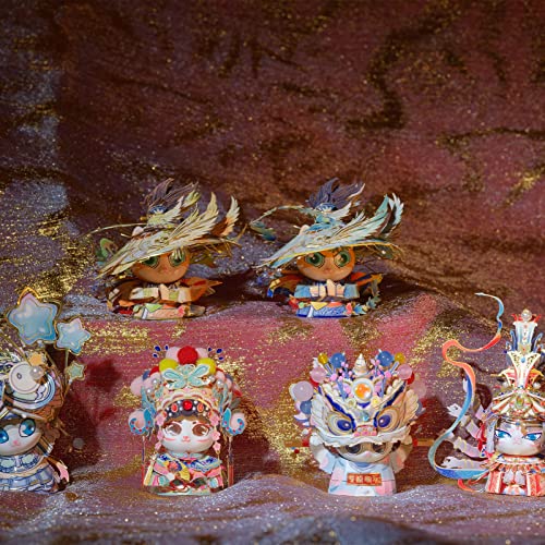 MU 3D Metal Puzzles The Chinese Opera Diva Kitty Cat Figures Model Assembling, Metal Models Kits Miniature Building for Adult, Hobby Birthday New Year Gifts Collectibles Home Decor - style: The Chinese Opera Diva