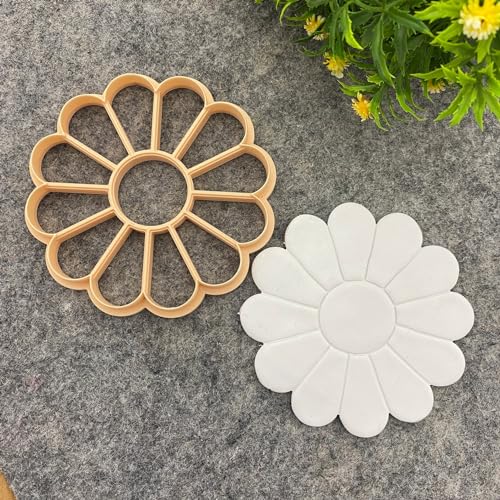GOTO CLAY TOOLS Clay Trinket Dish Cutter for Polymer Clay, Daisy Flower Trinket Dish Cutter, 4 inch Length, Embossed Polymer Clay Cutters, Sharp Edge - color: Daisy