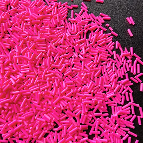 50g Fake Sprinkles Resin Sprinkles Fake Candy Sprinkles Clay Sprinkles Polymer Sprinkles Polymer Clay Slices for Nail Art DIY Crafts Cake Phone Case(9-Rose Red) - color: 19-Rose Red
