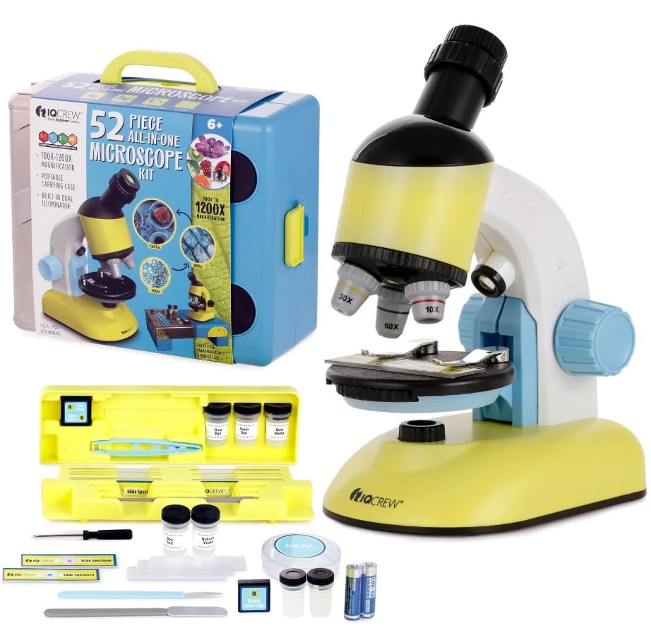 AmScope M44-KT 1200X Compound Starter Microscope Kit w/Dual LED - style: Microscope Kit
