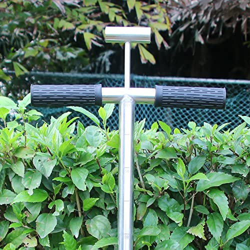 Soil Sample Probe 40” with Ejector and Foot Pedal,Soil Probe Stainless Steel T-Style Handle Soil Test Kit,Soil Probe Rod for Soil Sampling Plant Care/Agriculture/Garden/Farm - size: 40”S/T-Style