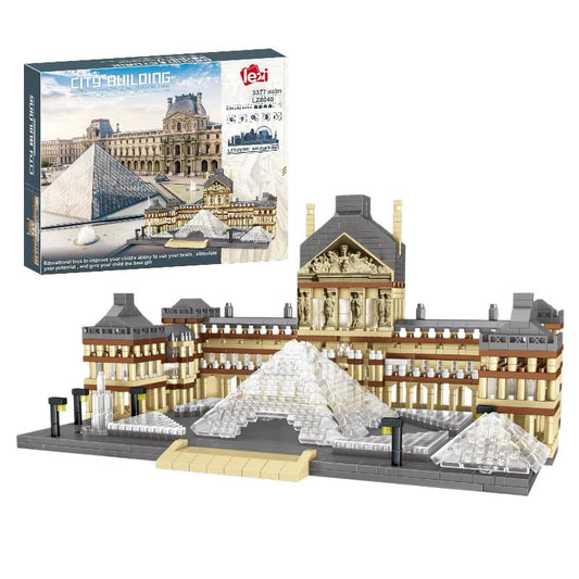 Architecture Louvre Micro Building Blocks Set, 3377pcs