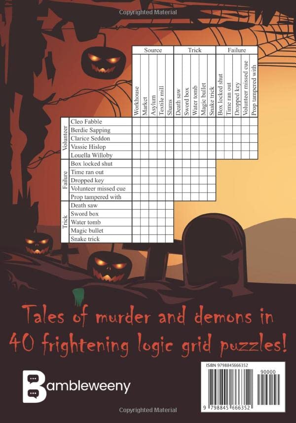 Halloween Logic Grid Puzzles (Logic Puzzles)