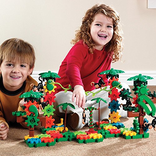 Learning Resources Gears Movin' Monkeys Building Play Set, STEM Activities, Fine Motor Skills, Toddler Explorer Kit, Science and Construction, Boys and Girls Gifts, Ages 5 and Up - style: Movin' Monkeys