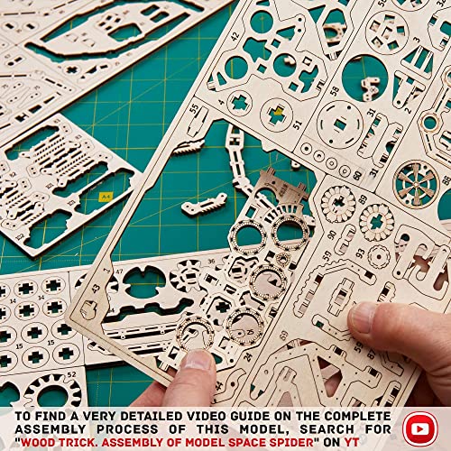 Wood Trick Spider 3D Wooden Puzzles for Adults to Build